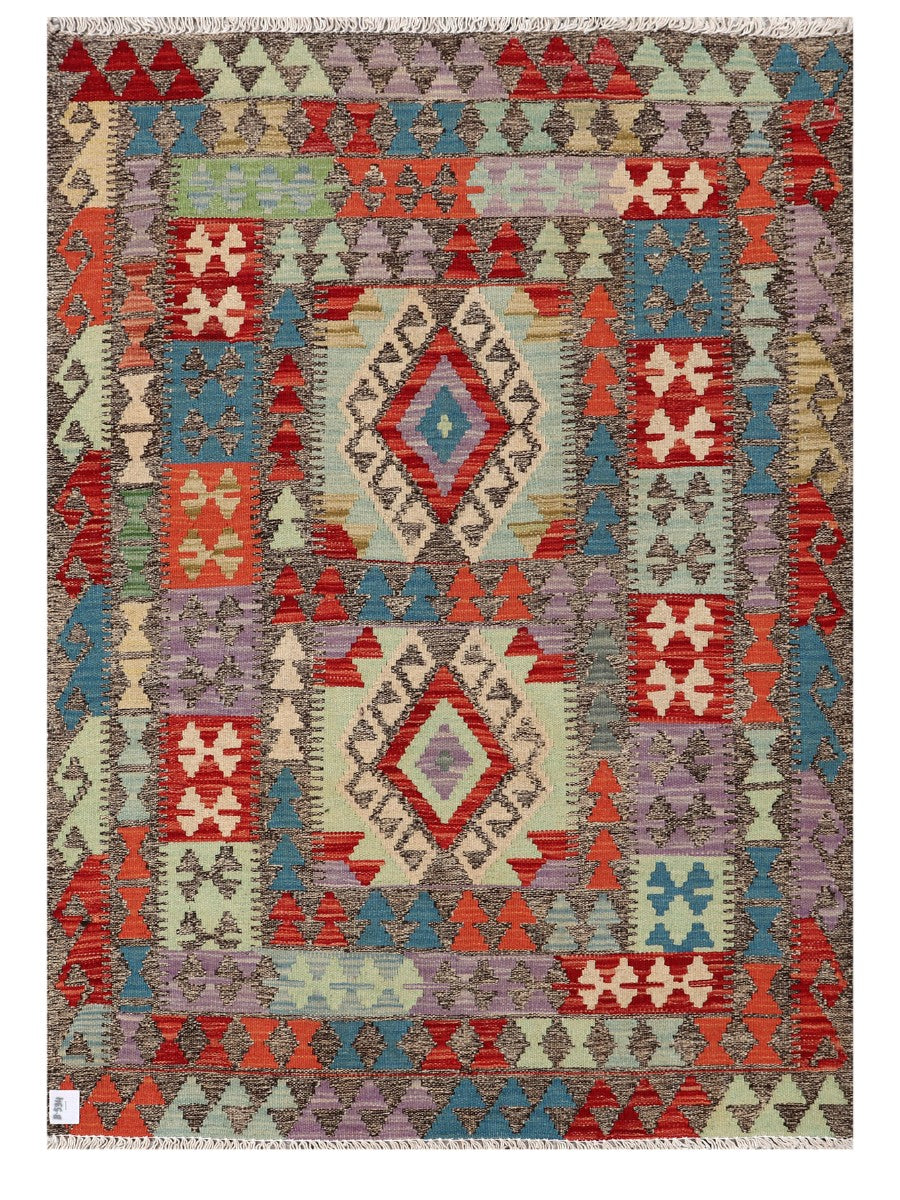 Maimana Afghanistan Kilim Rug - 146 x104 cm - Handmade