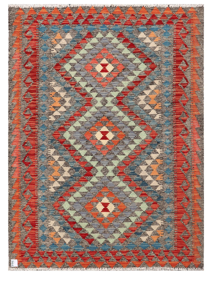 Maimana Afghanistan Kilim Rug - 151 x111 cm - Handmade