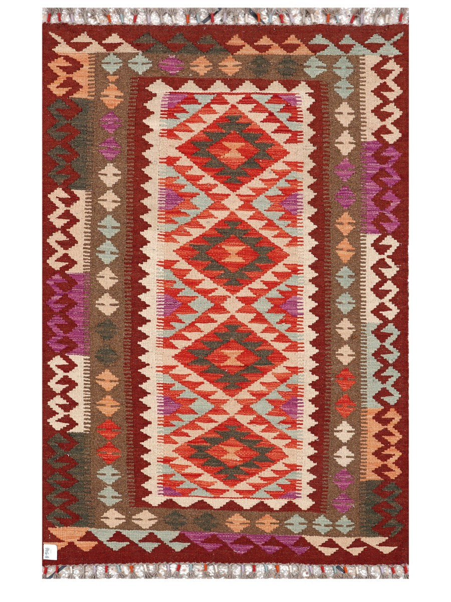 Maimana Afghanistan Kilim Rug - 155 x99 cm - Handmade