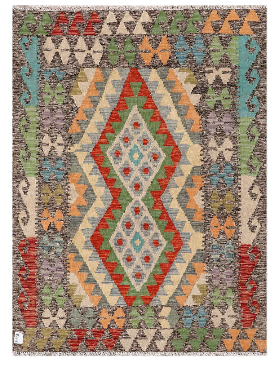 Maimana Afghanistan Kilim Rug - 138 x100 cm - Handmade