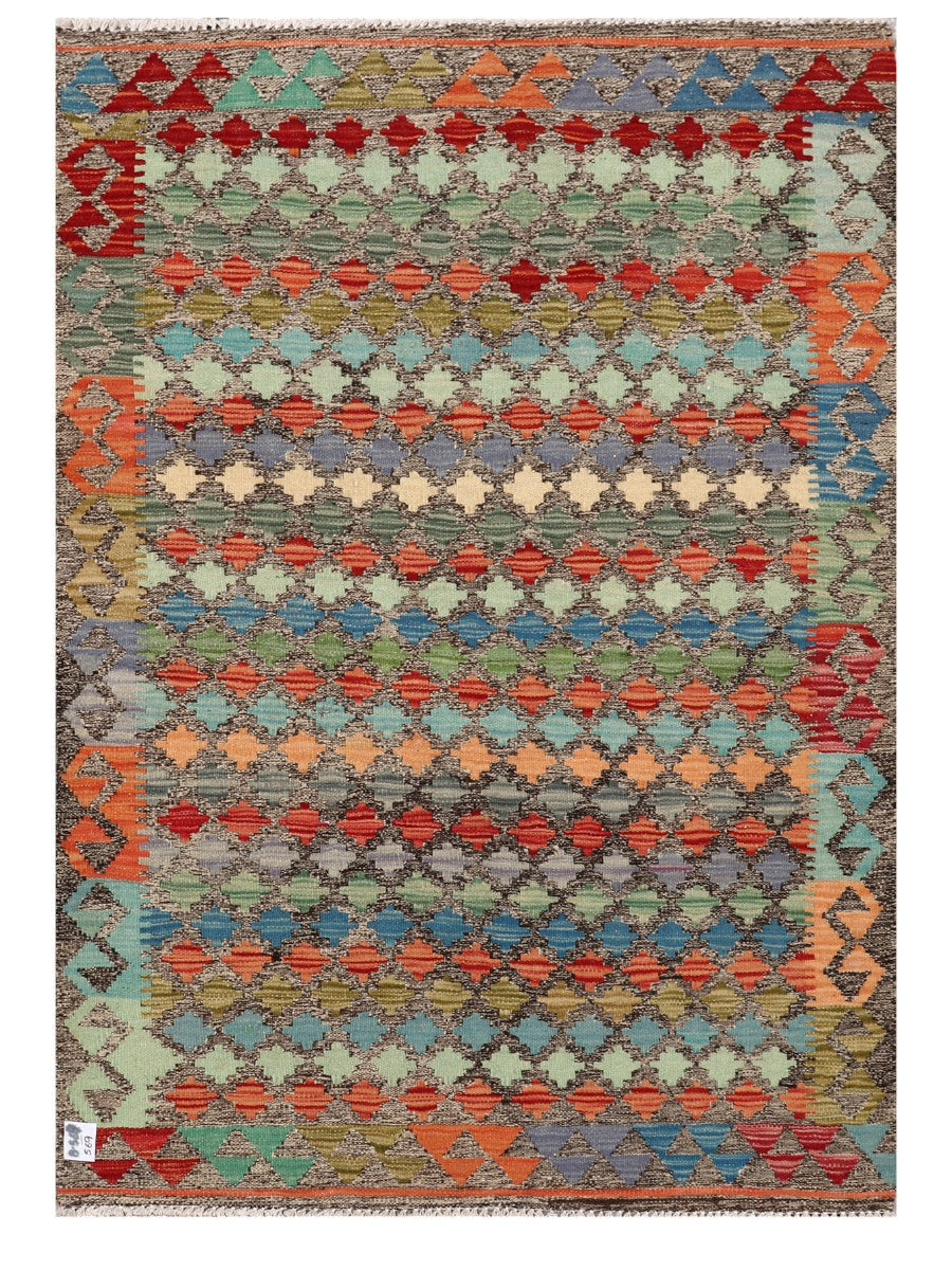 Maimana Afghanistan Kilim Rug - 144 x101 cm - Handmade