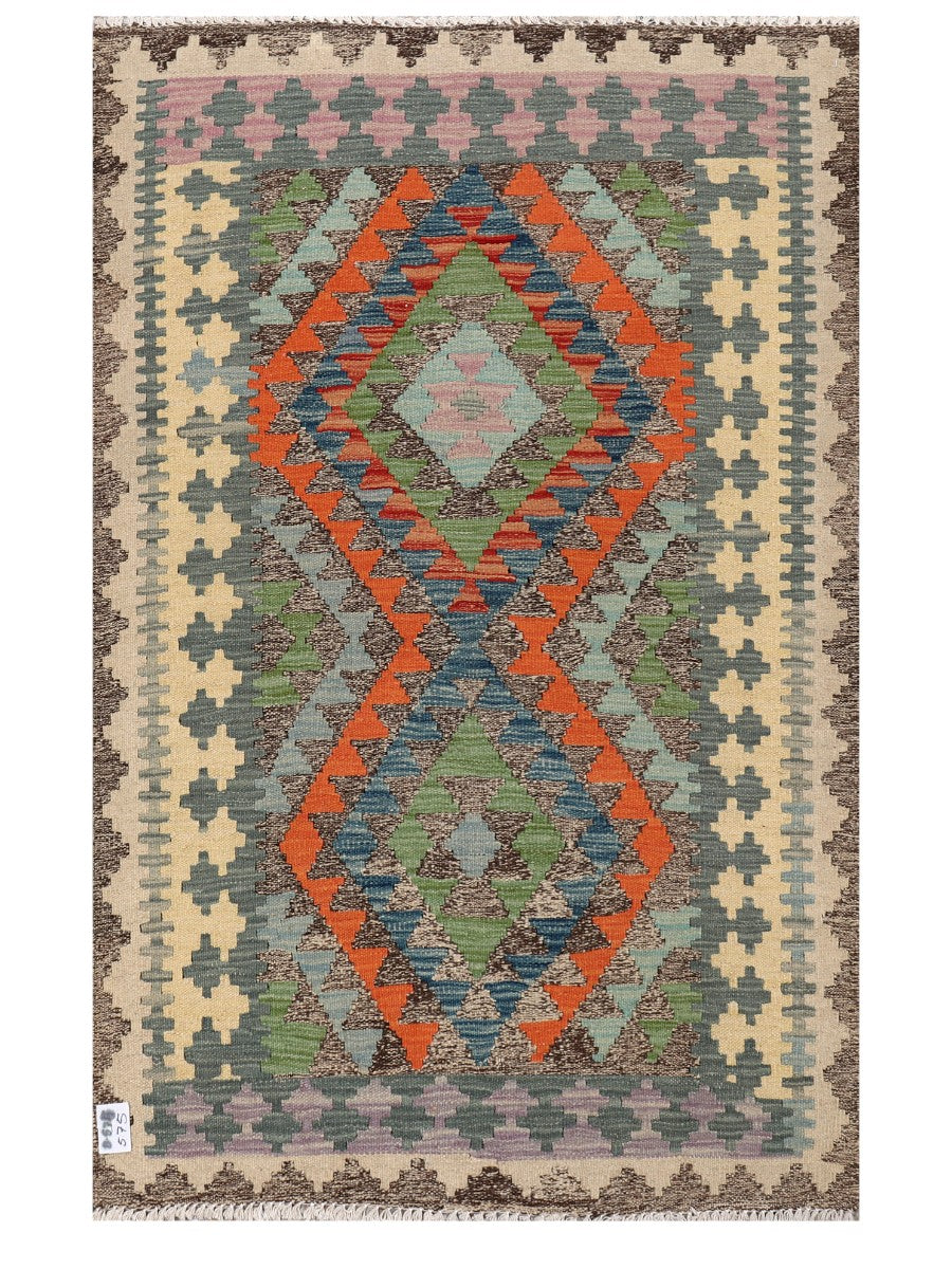 Maimana Afghanistan Kilim Rug - 143 x91 cm - Handmade