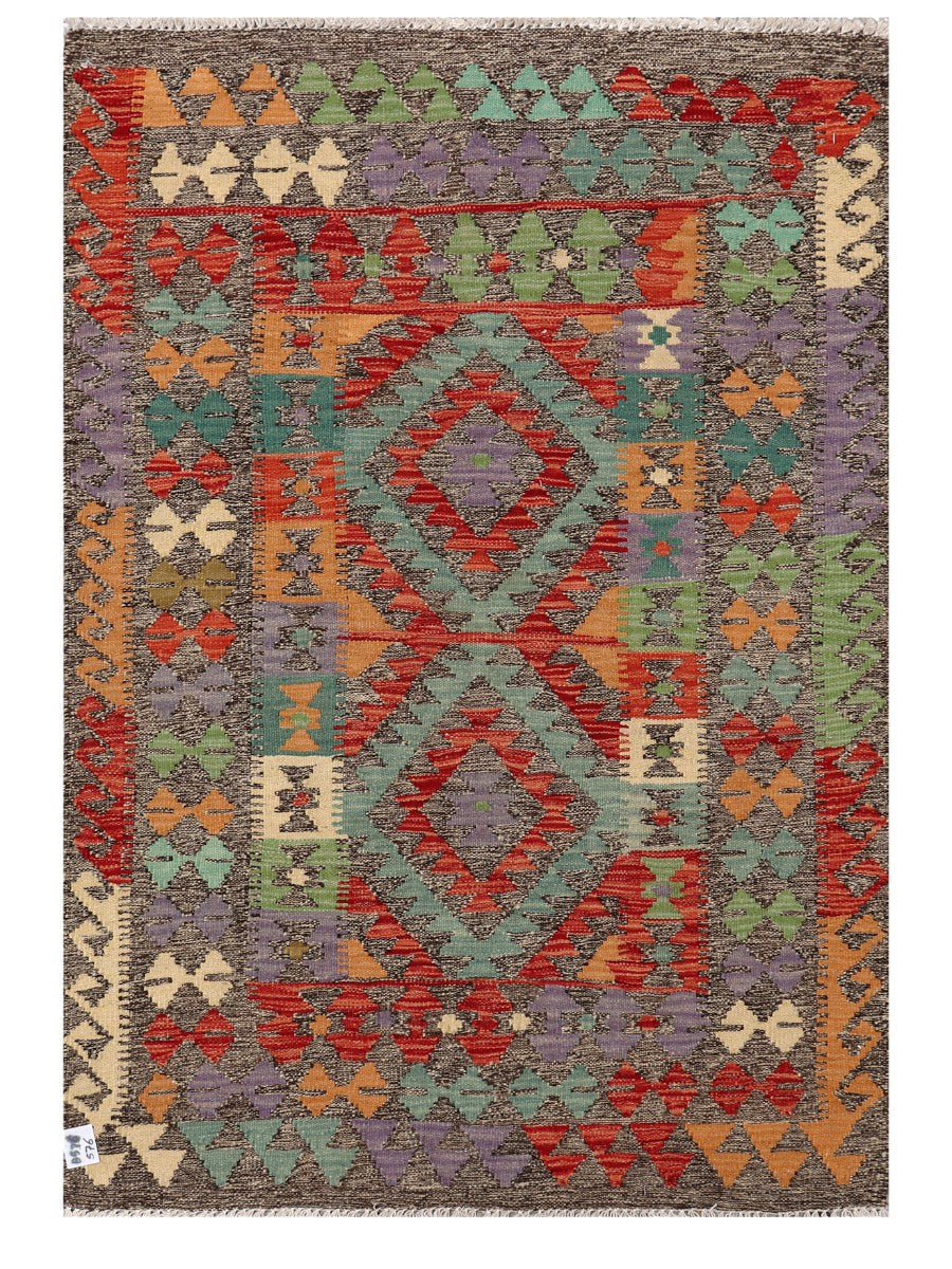 Maimana Afghanistan Kilim Rug - 141 x97 cm - Handmade
