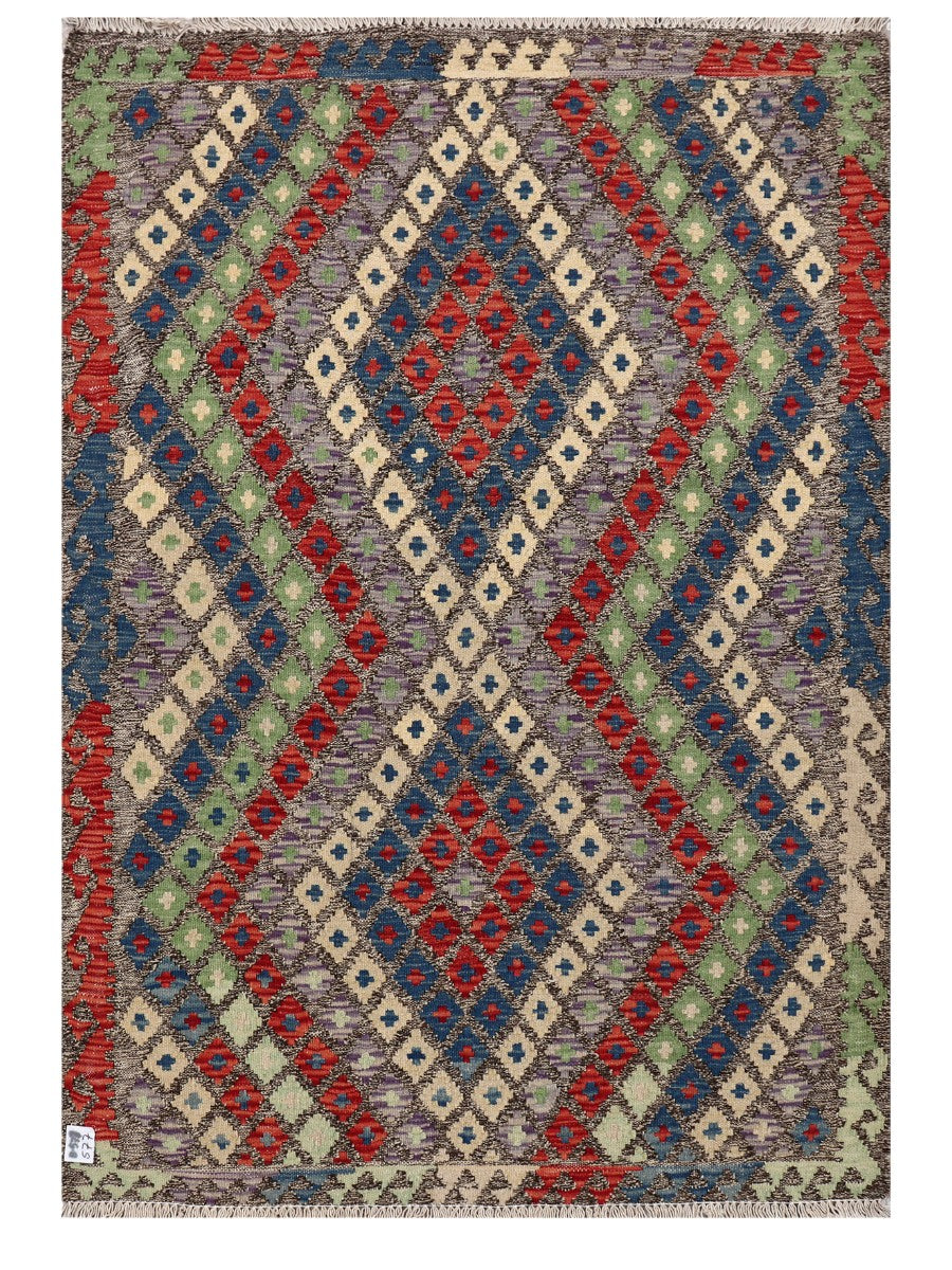 Maimana Afghanistan Kilim Rug - 152 x105 cm - Handmade