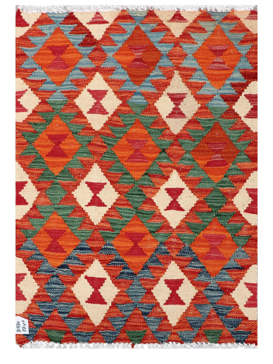 Maimana Afghanistan Kilim Rug - 88 x 62 cm - Handmade