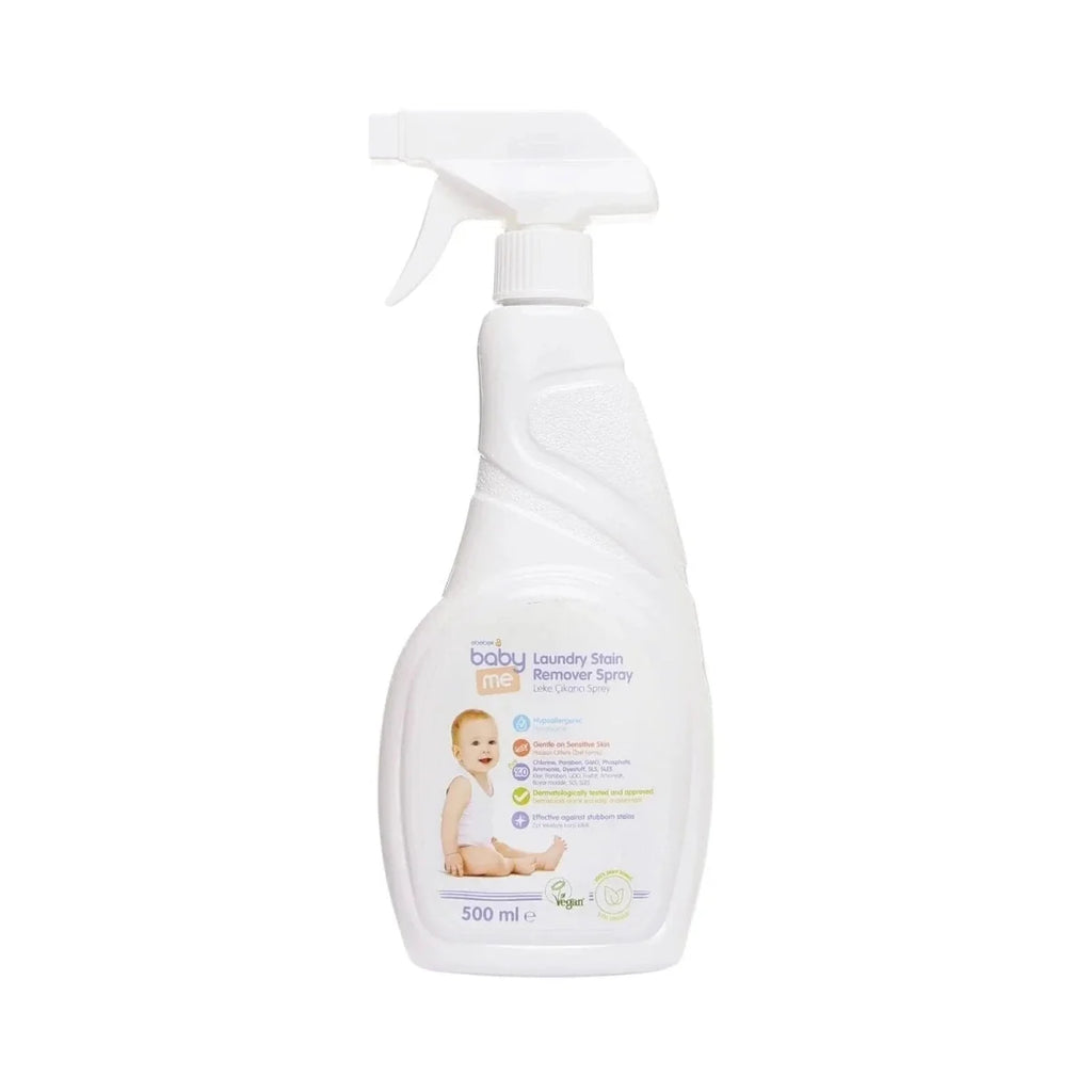 Baby stain remover spray bottle with trigger nozzle, 500 ml, white label