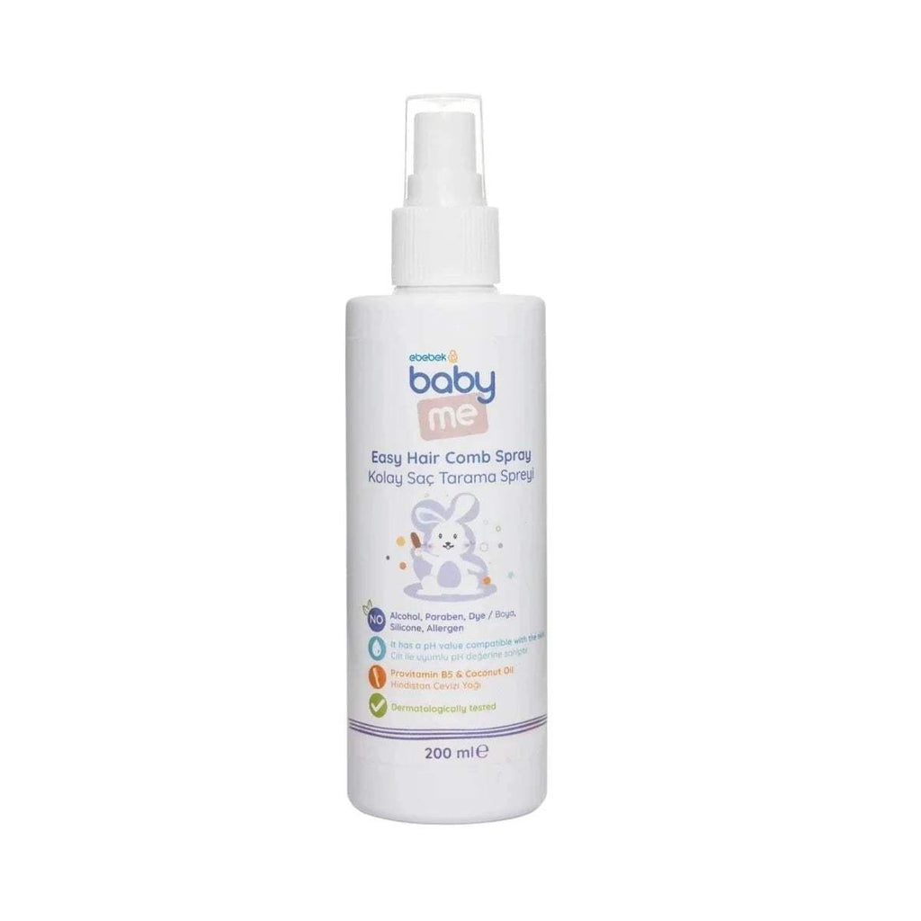 baby me Easy Hair Comb Spray bottle with white pump, 200 ml