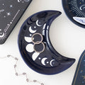 Blue Moon Phase Crescent Moon Trinket Dish