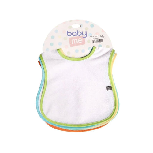 baby me Fluid Proof Baby Feeding Bib Pack of 5 - Bobobiy