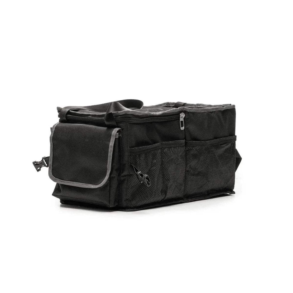 baby plus thermal organizer bag in dark gray with front pocket and side handles