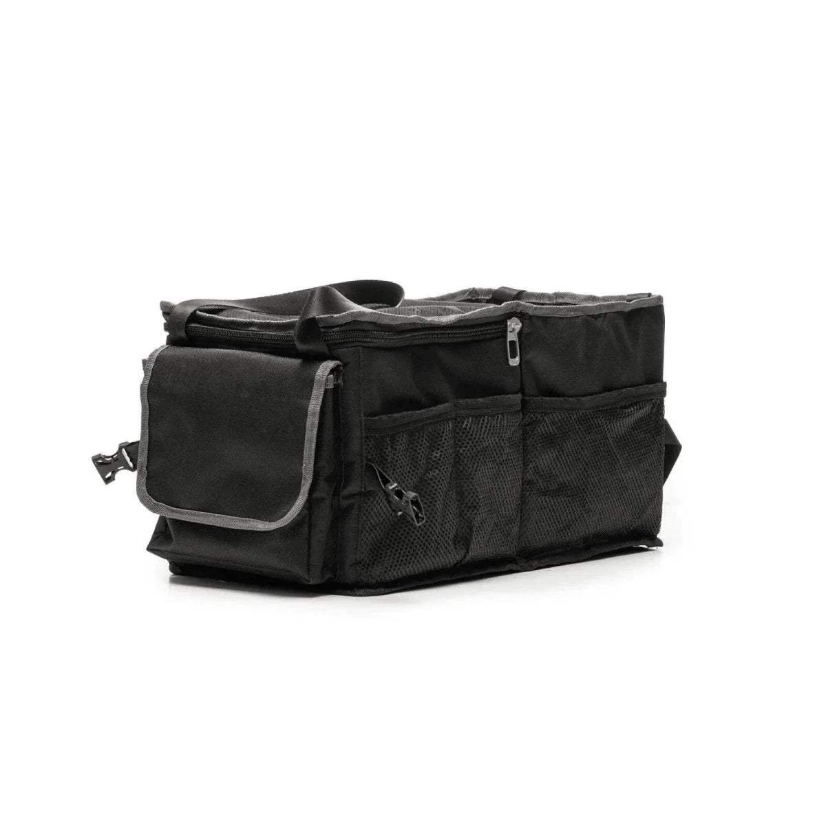 baby plus thermal organizer bag in dark gray with front pocket and side handles