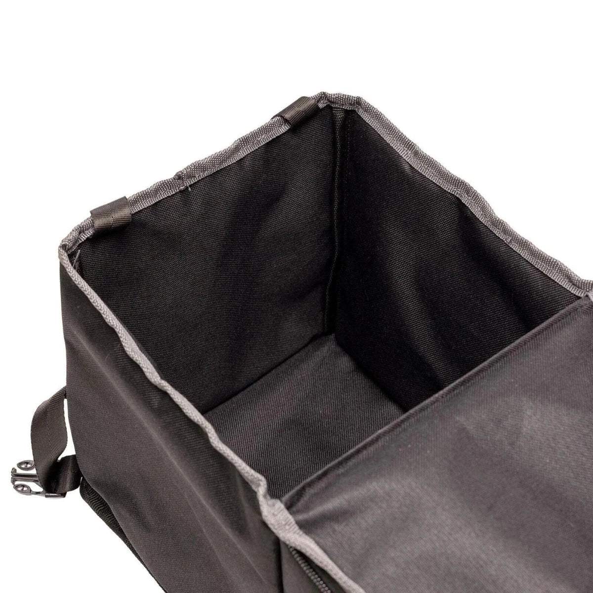 baby plus thermal organizer bag interior with gray lining and side wall panels