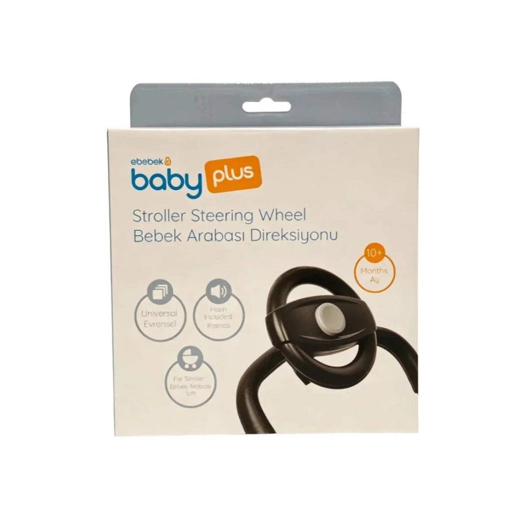 Baby plus stroller steering wheel retail box with product packaging