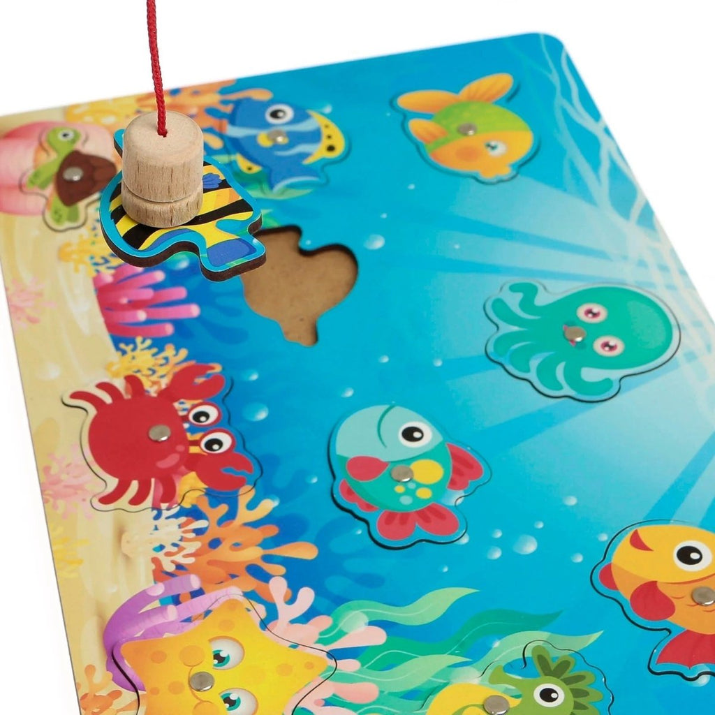 baby toys Wooden Fishing Game