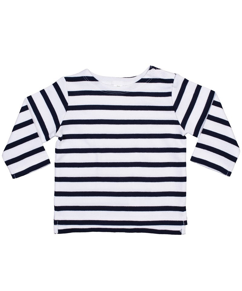 Organic Baby Striped Long Sleeve Breton Top