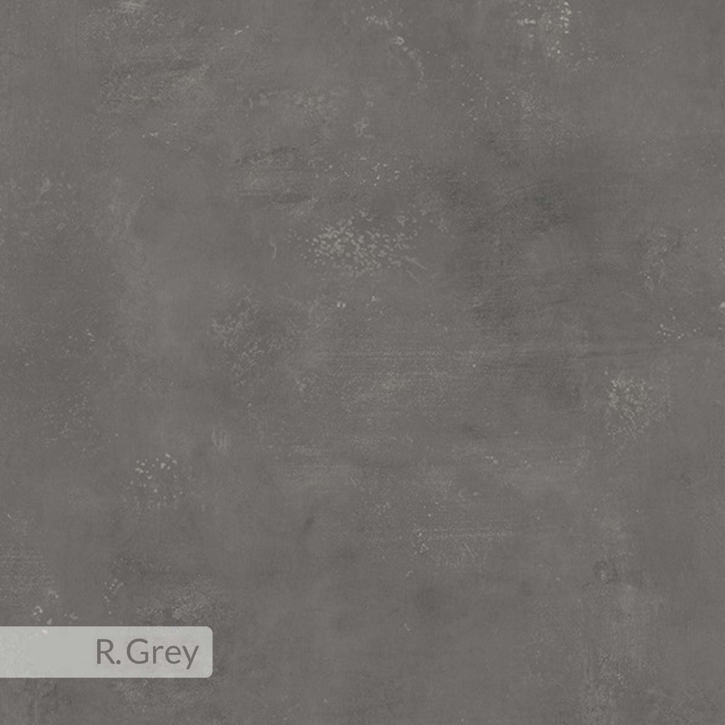 Retro grey finish color swatch with dark concrete-look texture