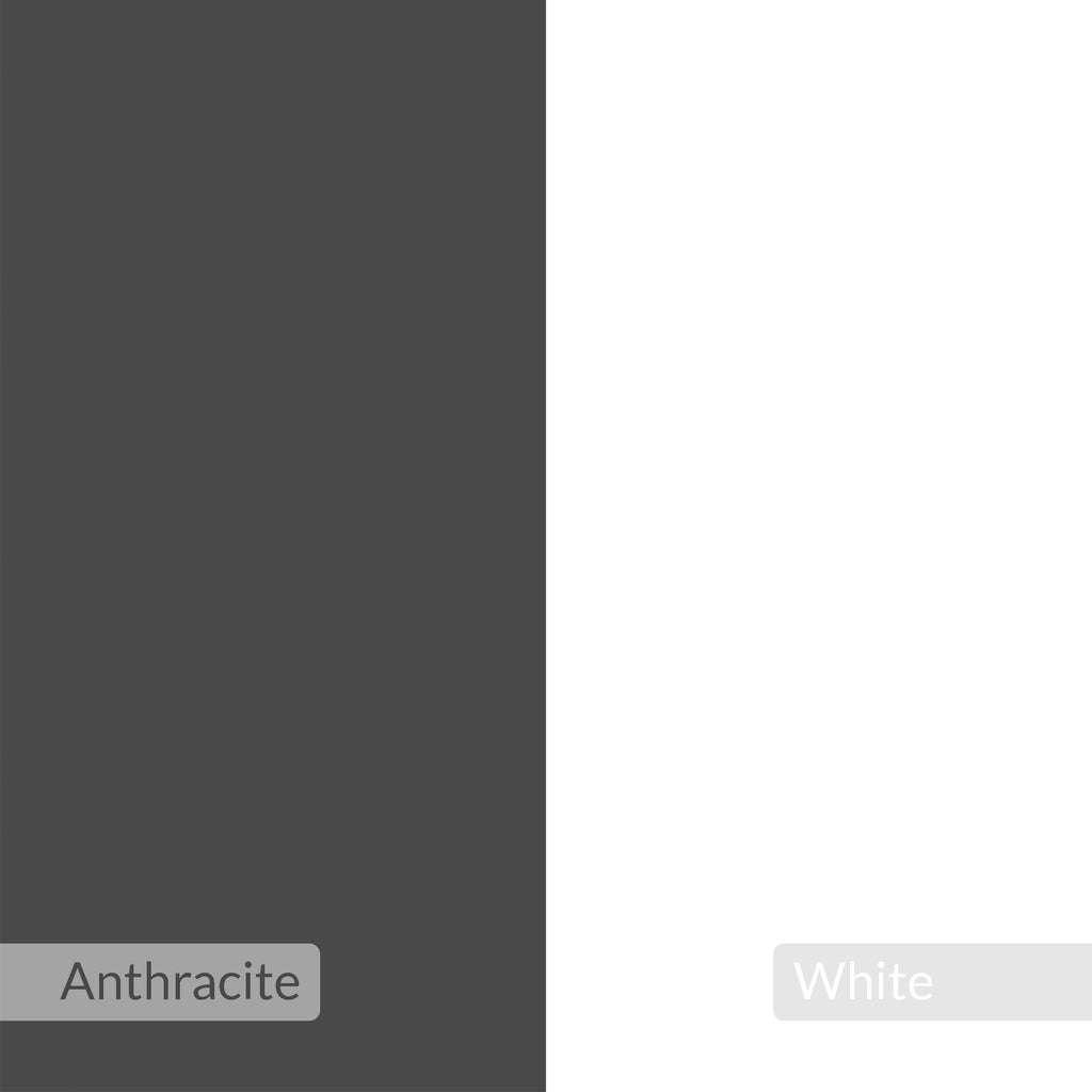 Kitchen bar table color swatch, anthracite gray finish