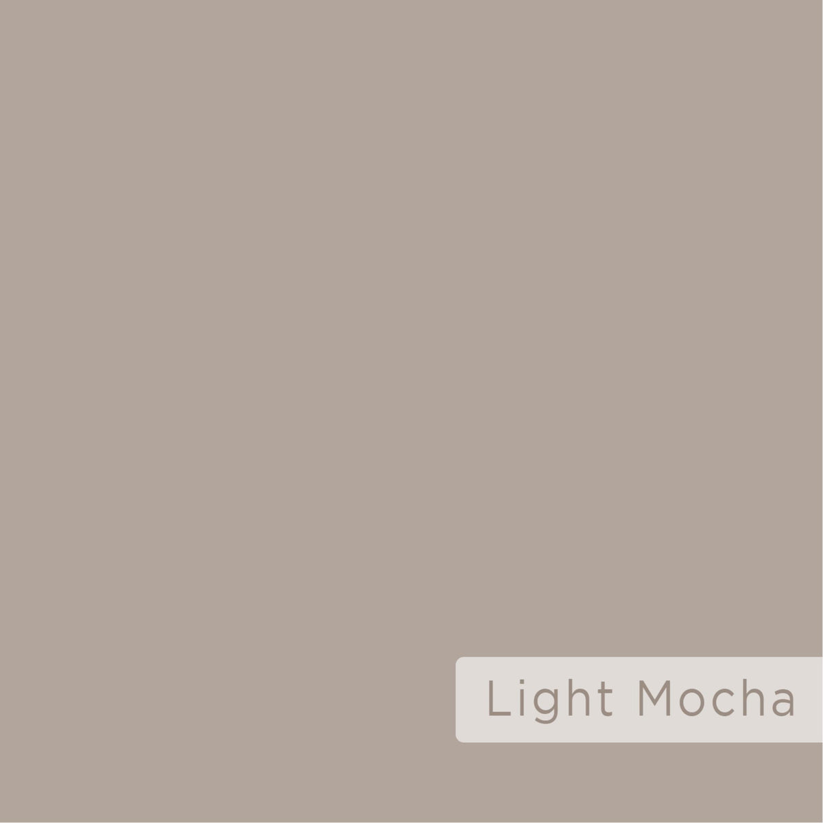 Light Mocha finish color swatch for TV stand