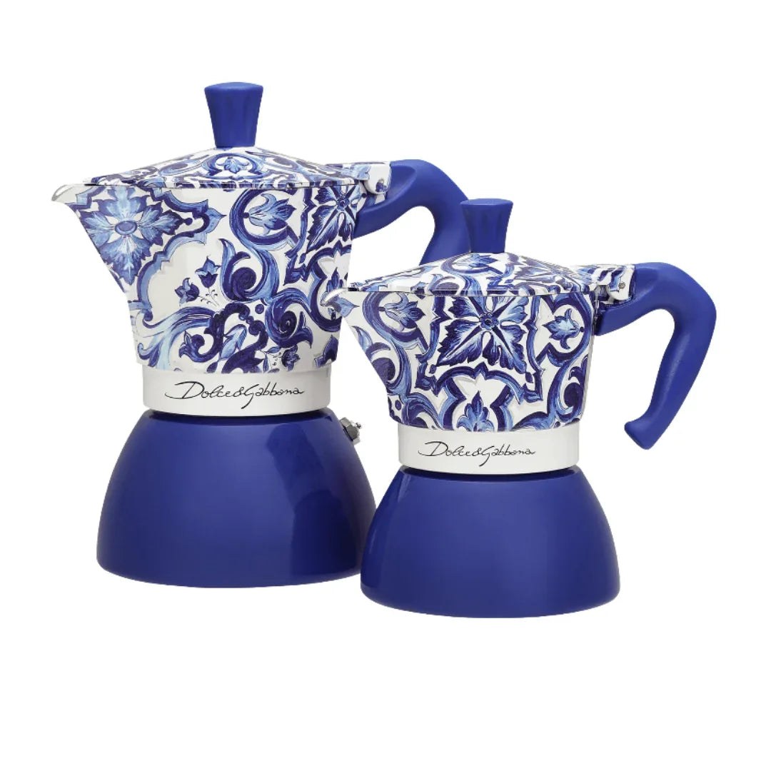 Bialetti X Dolce&Gabbana Blue Mediterranean Moka Induction - Bobobiy