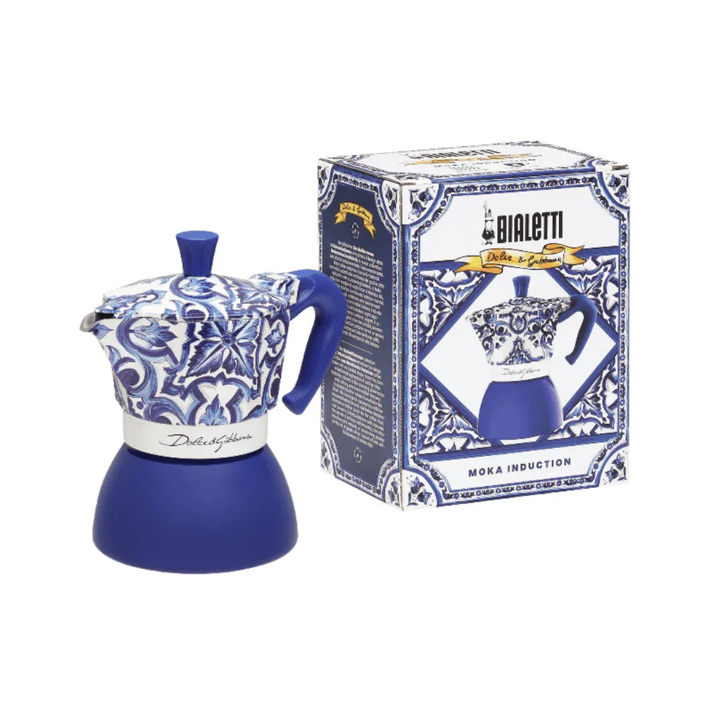 Bialetti X Dolce&Gabbana Blue Mediterranean Moka Induction - Bobobiy
