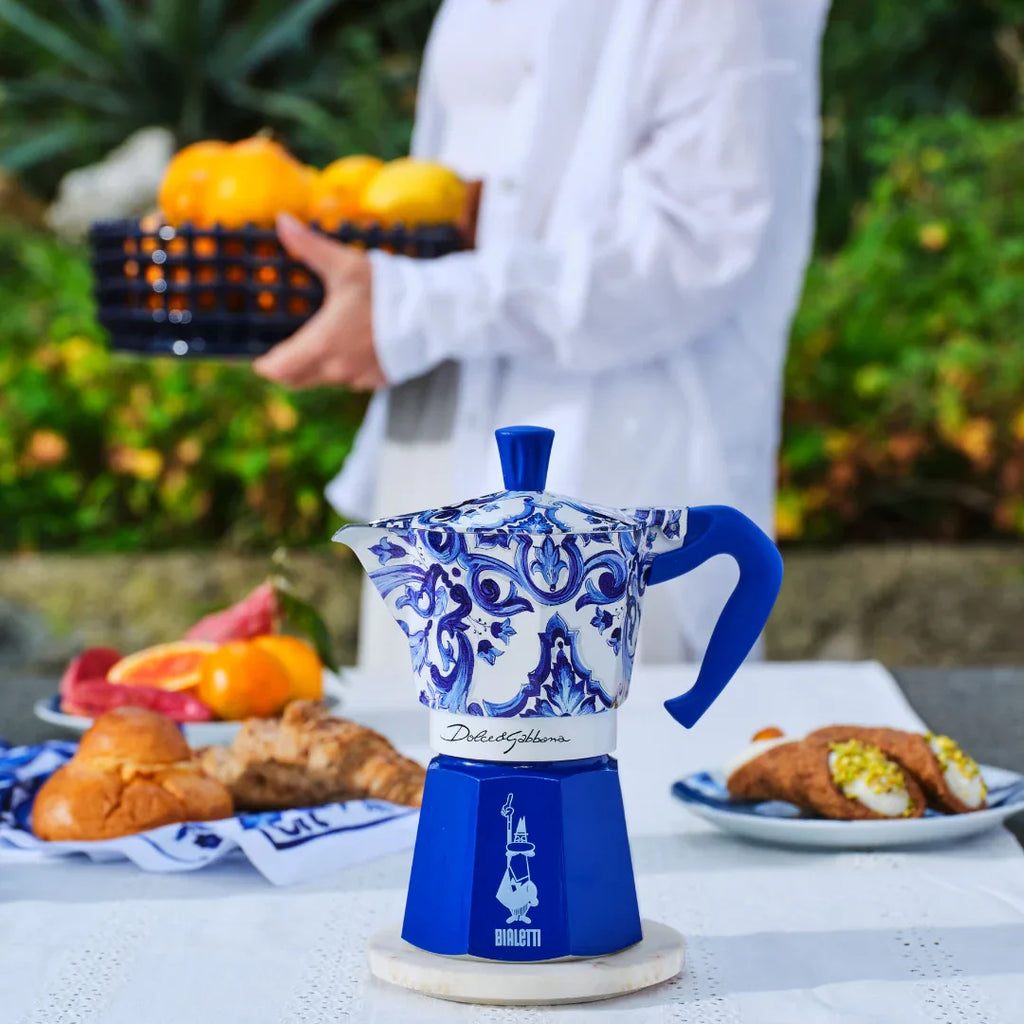 Bialetti X Dolce&Gabbana Blue Mediterranean Moka Express - Bobobiy