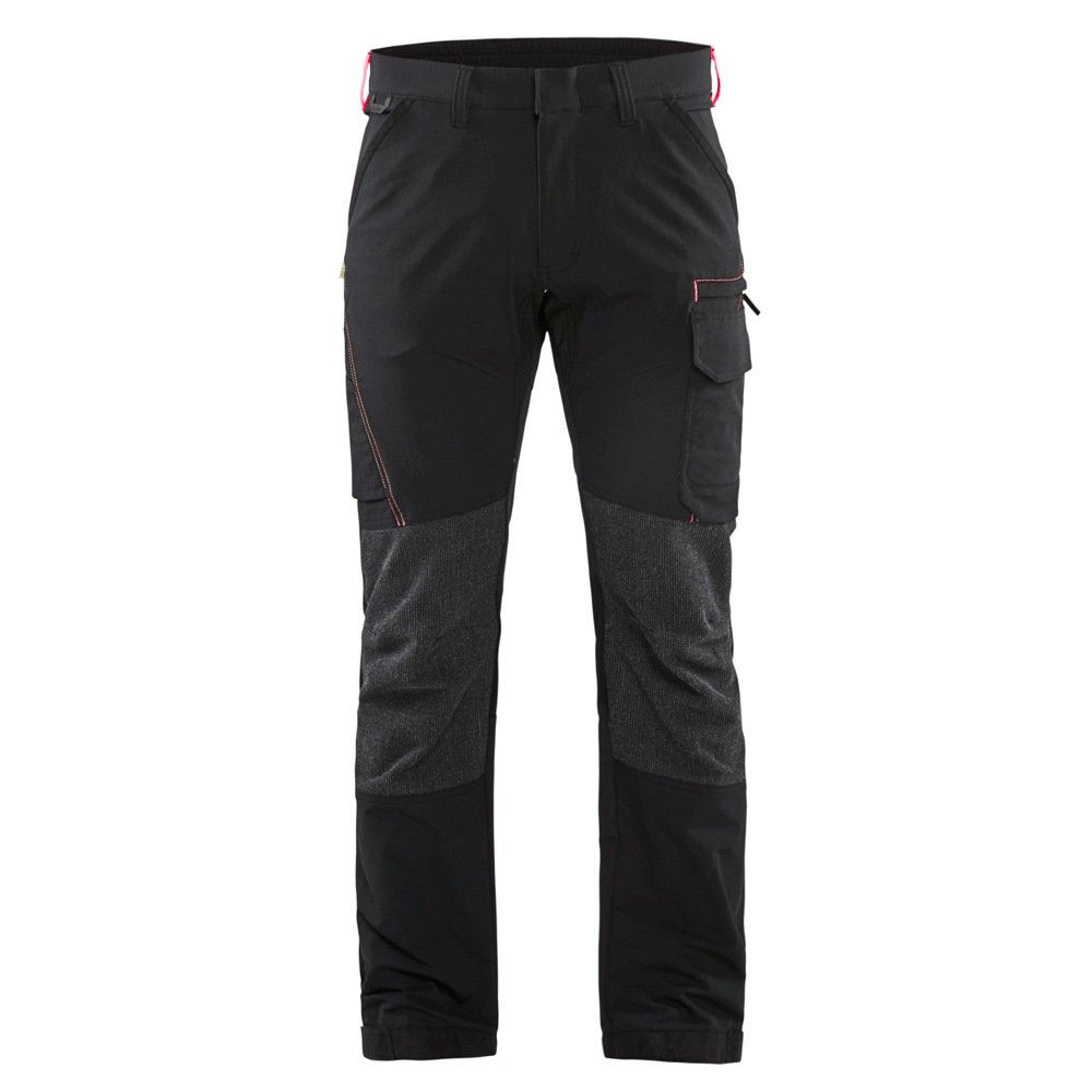 Blaklader-1422-4-Way-Stretch-Service-Work-Trousers-Black-Red-Workwear-Nation-Ltd-9707 - Bobobiy