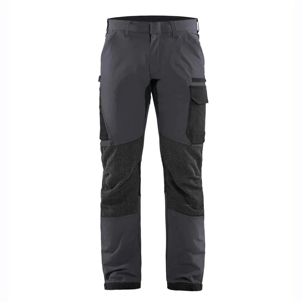 Blaklader-1422-4-Way-Stretch-Service-Work-Trousers-Mid-Grey-Black-Workwear-Nation-Ltd-1604 - Bobobiy