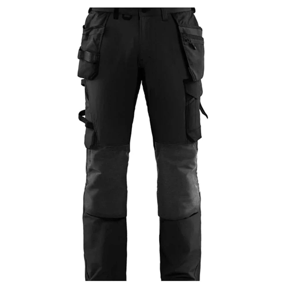 Blaklader-1522-Craftsmen-4-Way-Stretch-Trousers-with-Holster-Pockets-Black-Grey-Workwear-Nation-Ltd-9772 - Bobobiy