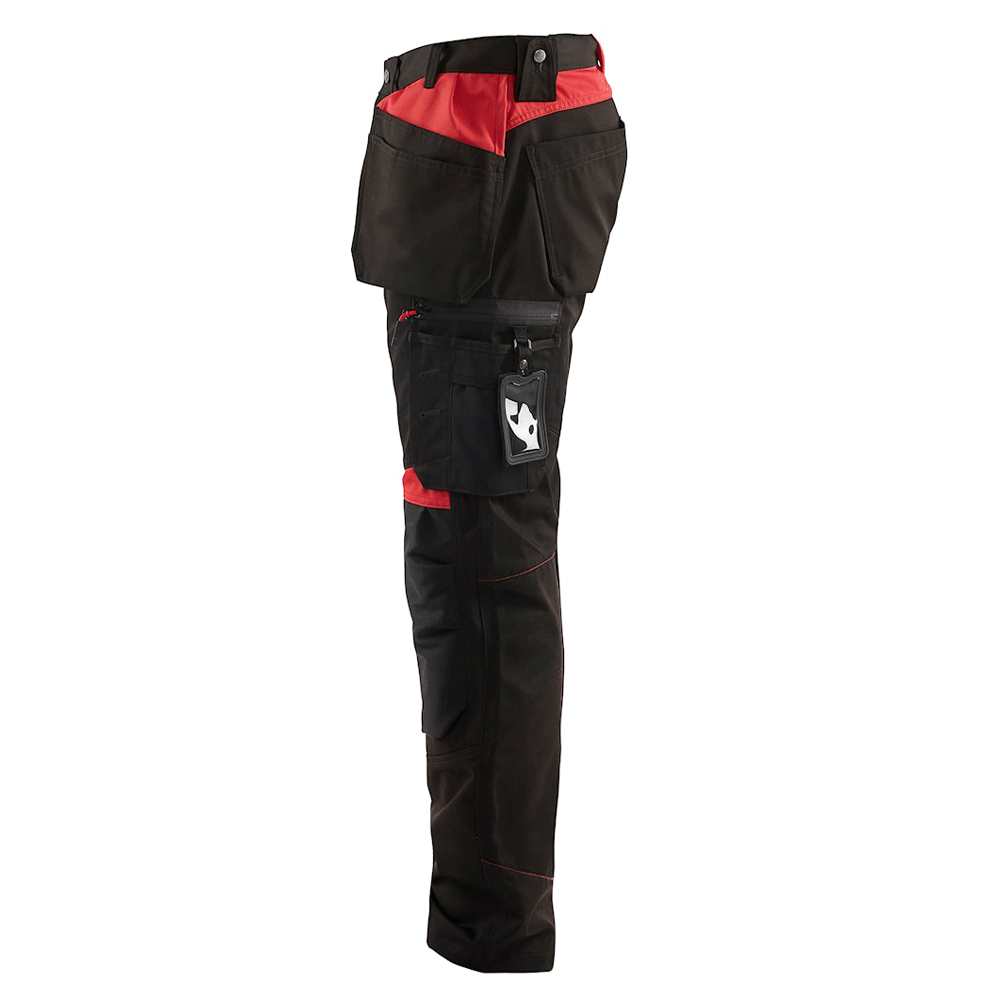Blaklader-1555-Holster-Pocket-Craftsmen-Work-Trousers-Black-Red-Workwear-Nation-Ltd-8236 - Bobobiy