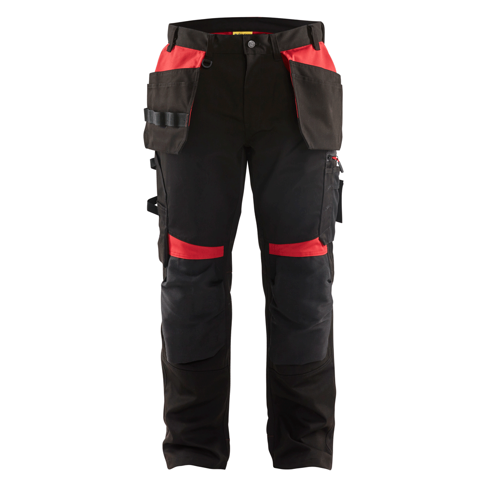 Blaklader-1555-Holster-Pocket-Craftsmen-Work-Trousers-Black-Red-Workwear-Nation-Ltd-8826 - Bobobiy