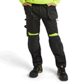 Blaklader-1555-Holster-Pocket-Craftsmen-Work-Trousers-Black-Yellow-Workwear-Nation-Ltd-3420 - Bobobiy
