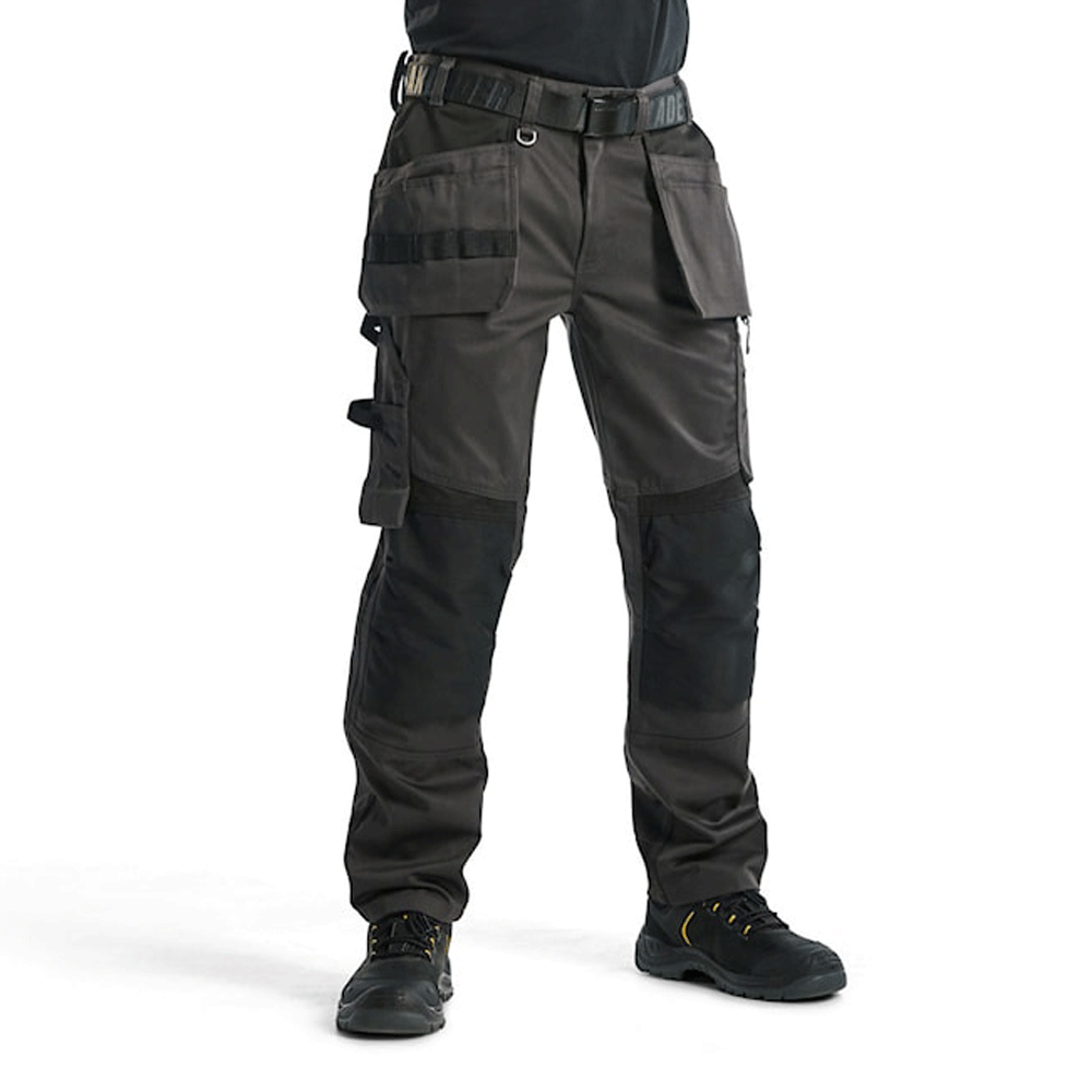 Blaklader-1555-Holster-Pocket-Craftsmen-Work-Trousers-Dark-Grey-Black-Workwear-Nation-Ltd-187 - Bobobiy