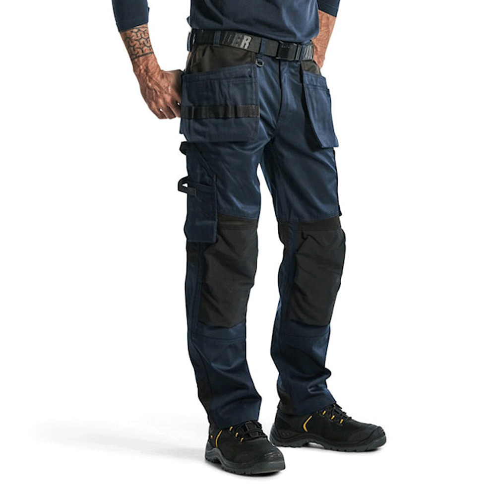 Blaklader-1555-Holster-Pocket-Craftsmen-Work-Trousers-Dark-Navy-Black-Workwear-Nation-Ltd-9029 - Bobobiy
