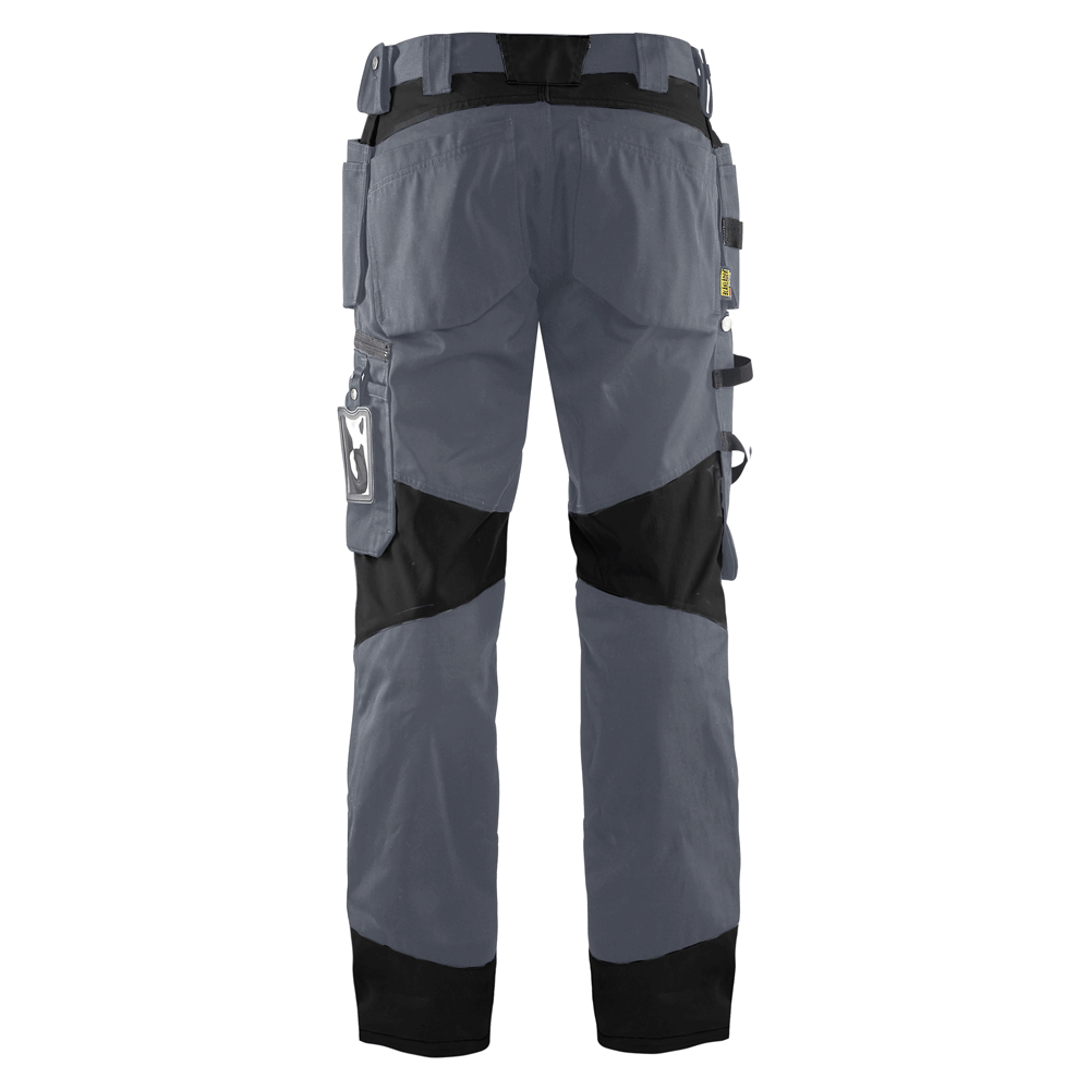 Blaklader-1555-Holster-Pocket-Craftsmen-Work-Trousers-Grey-Black-Workwear-Nation-Ltd-12 - Bobobiy