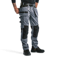 Blaklader-1555-Holster-Pocket-Craftsmen-Work-Trousers-Grey-Black-Workwear-Nation-Ltd-121 - Bobobiy