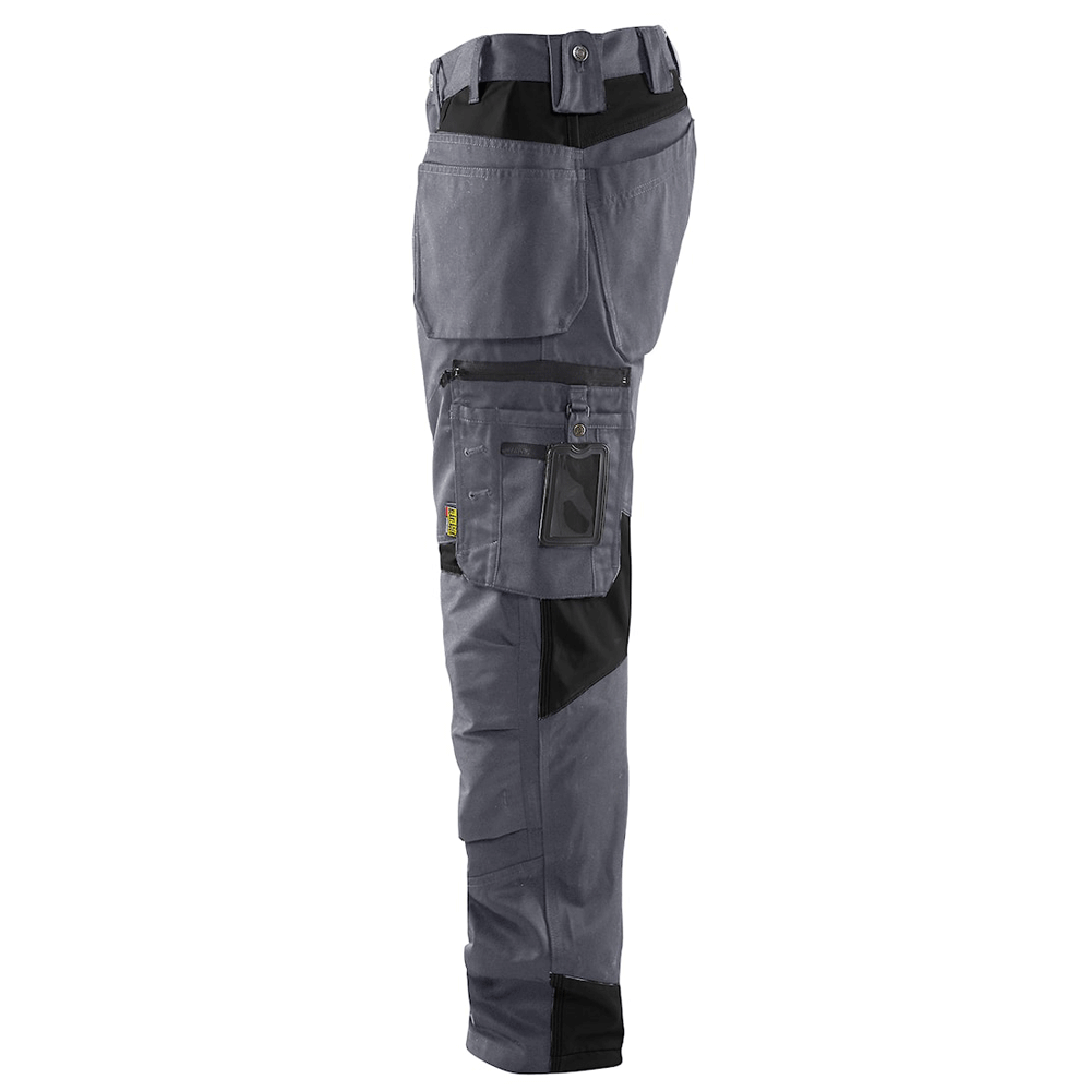 Blaklader-1555-Holster-Pocket-Craftsmen-Work-Trousers-Grey-Black-Workwear-Nation-Ltd-5884 - Bobobiy