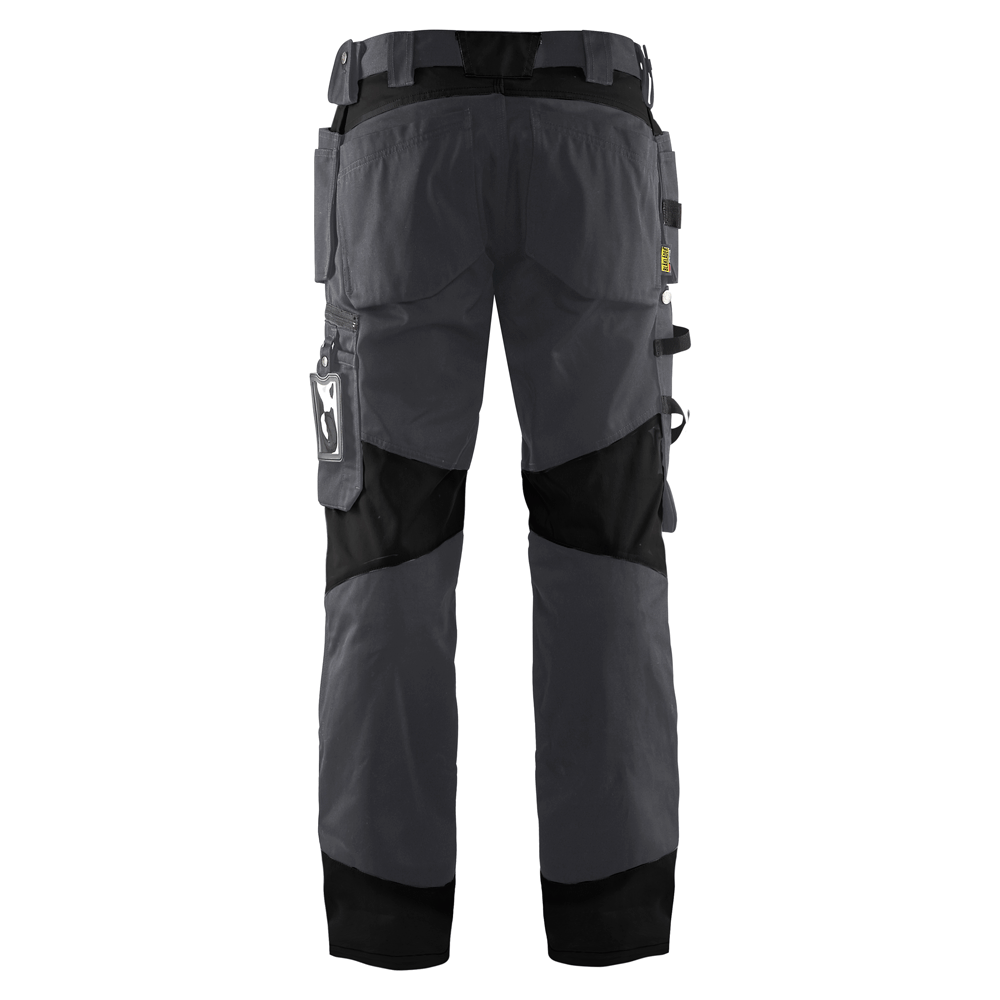 Blaklader-1555-Holster-Pocket-Craftsmen-Work-Trousers-Mid-Grey-Black-Workwear-Nation-Ltd-2303 - Bobobiy