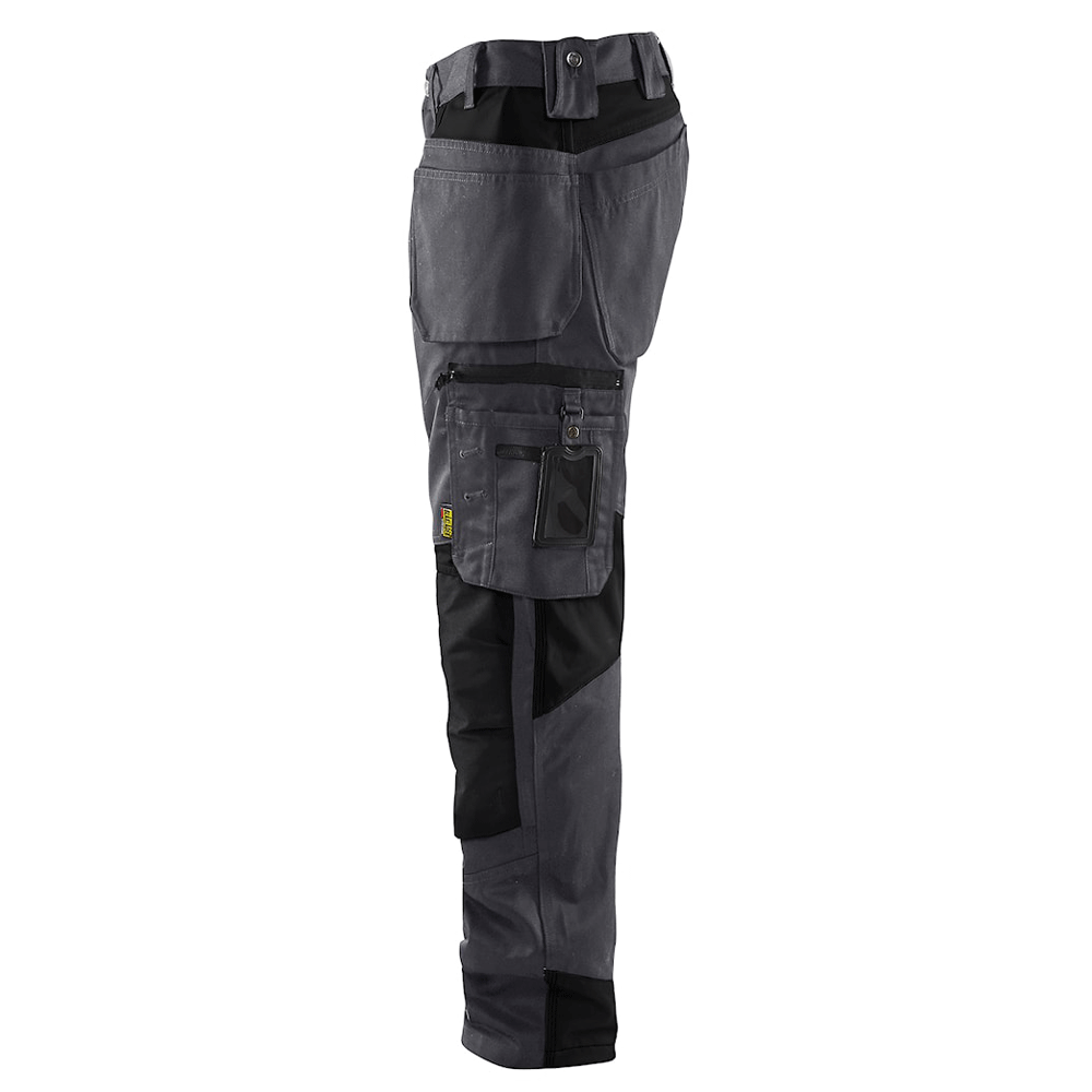 Blaklader-1555-Holster-Pocket-Craftsmen-Work-Trousers-Mid-Grey-Black-Workwear-Nation-Ltd-4116 - Bobobiy