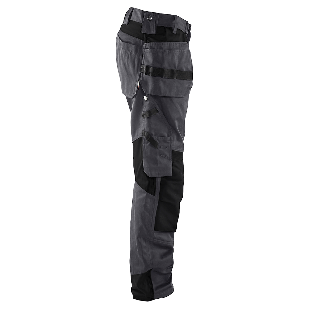 Blaklader-1555-Holster-Pocket-Craftsmen-Work-Trousers-Mid-Grey-Black-Workwear-Nation-Ltd-4284 - Bobobiy