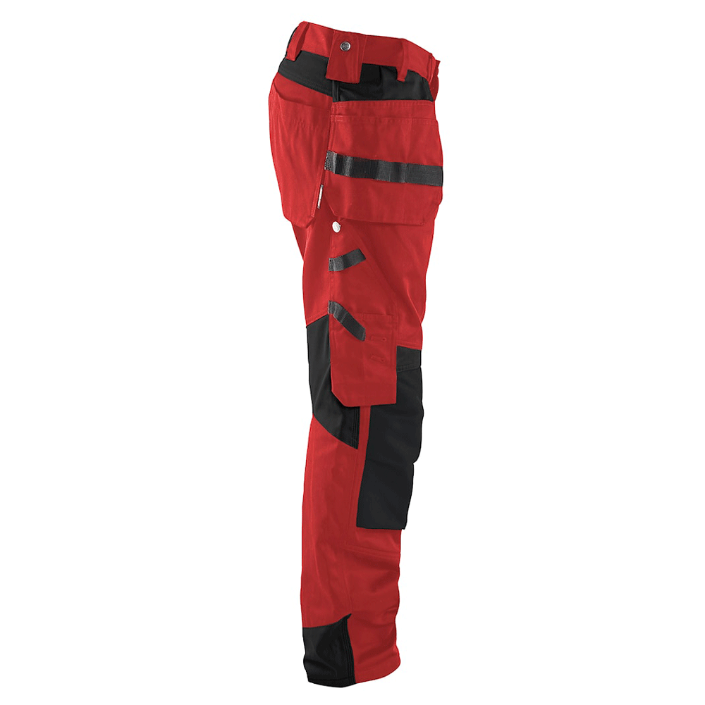 Blaklader-1555-Holster-Pocket-Craftsmen-Work-Trousers-Red-Black-Workwear-Nation-Ltd-275 - Bobobiy