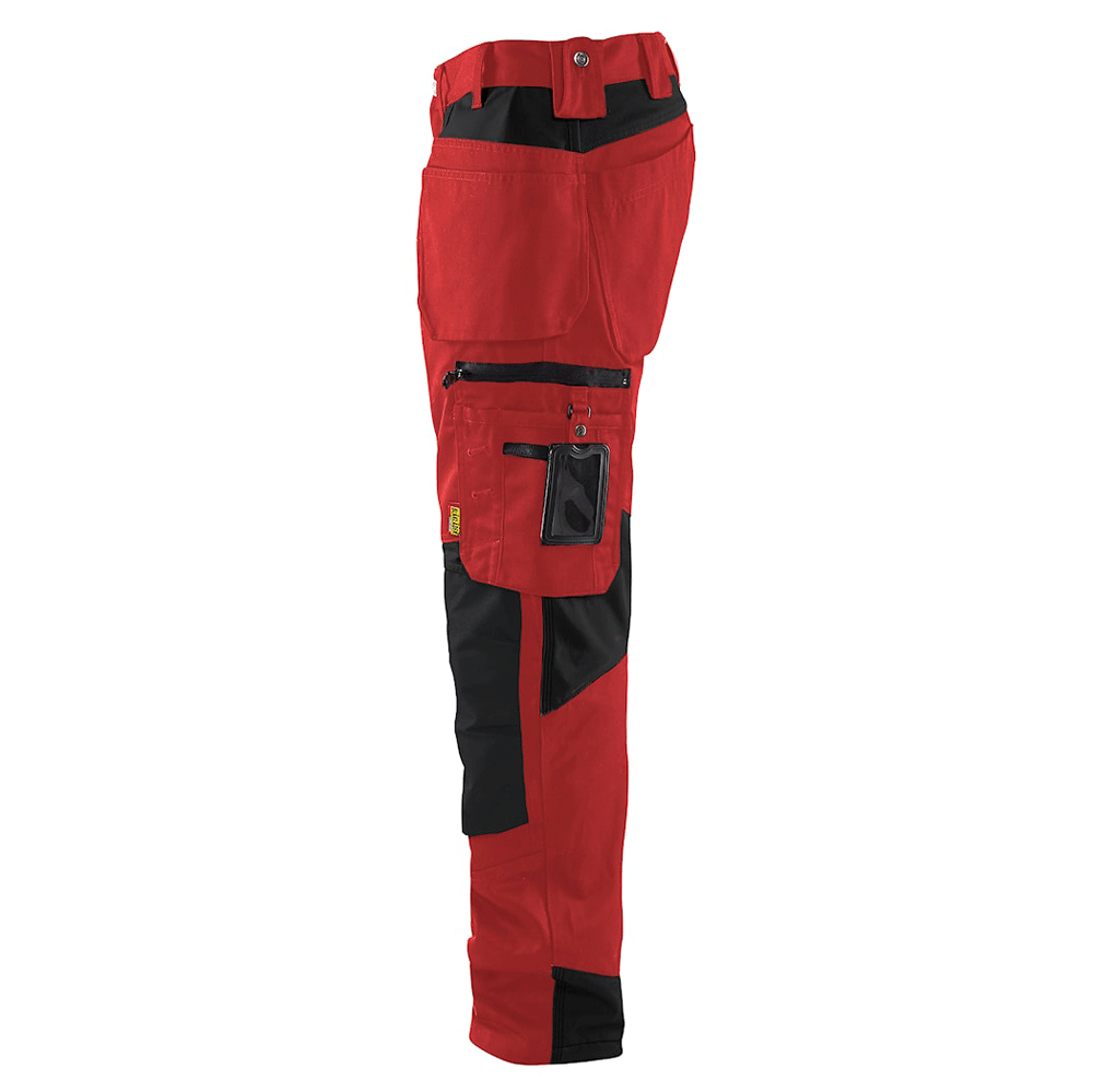 Blaklader-1555-Holster-Pocket-Craftsmen-Work-Trousers-Red-Black-Workwear-Nation-Ltd-8605 - Bobobiy