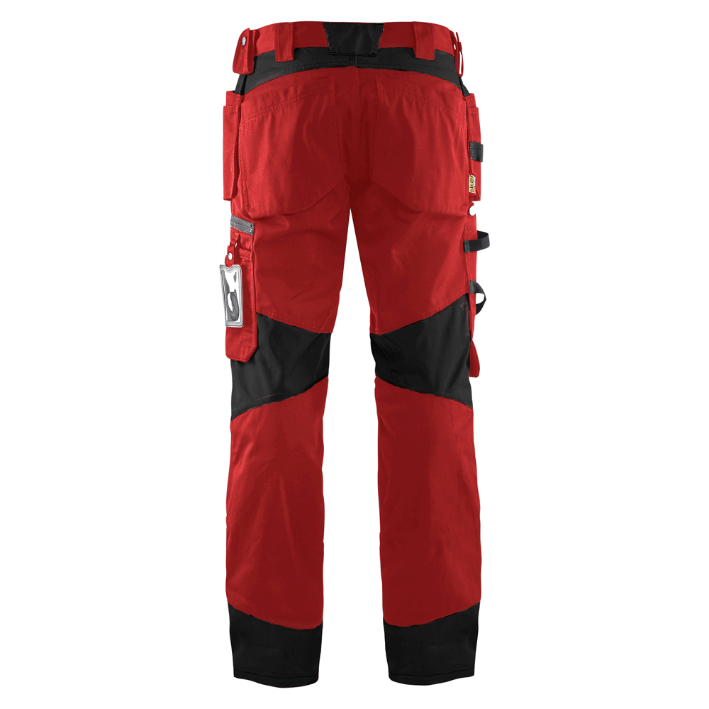 Blaklader-1555-Holster-Pocket-Craftsmen-Work-Trousers-Red-Black-Workwear-Nation-Ltd-9067 - Bobobiy