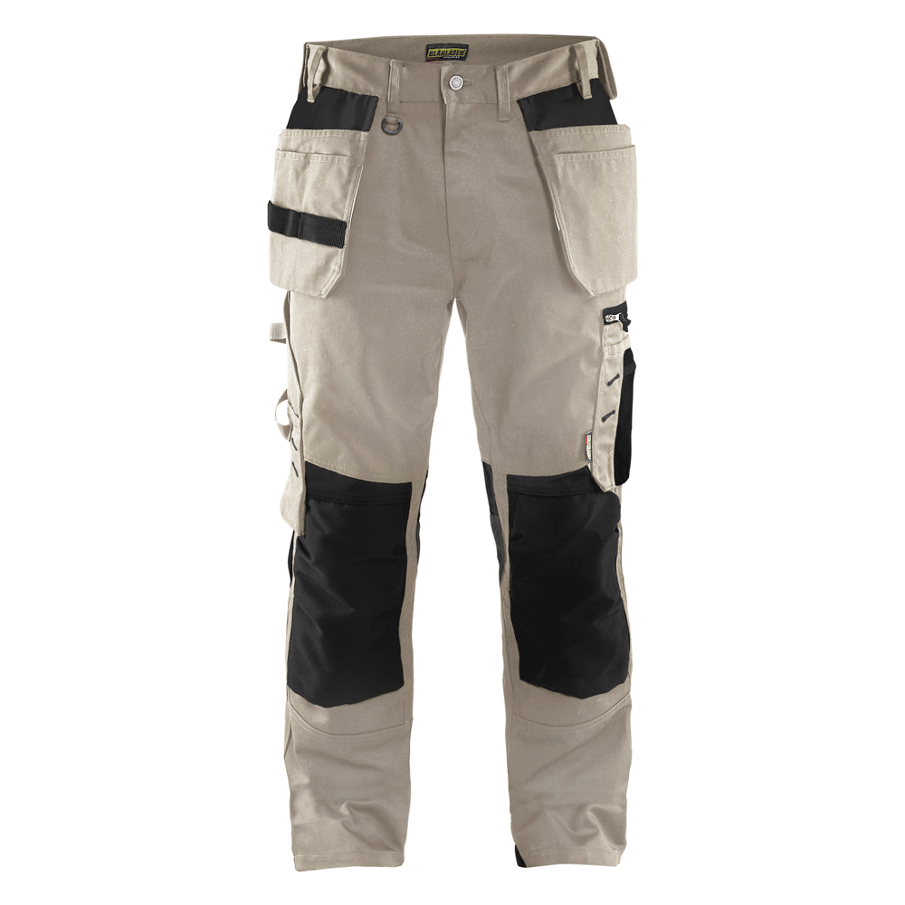 Blaklader-1555-Holster-Pocket-Craftsmen-Work-Trousers-Stone-Black-Workwear-Nation-Ltd-2181 - Bobobiy
