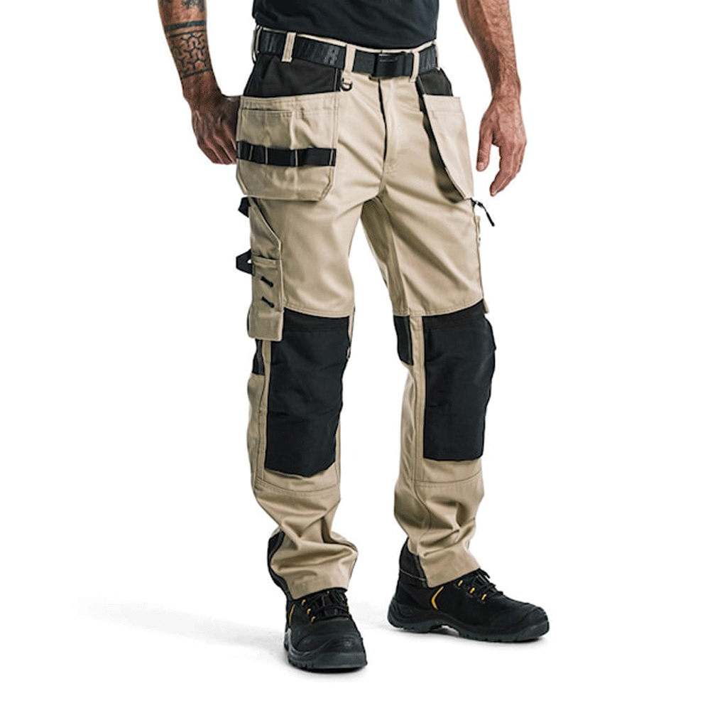 Blaklader-1555-Holster-Pocket-Craftsmen-Work-Trousers-Stone-Black-Workwear-Nation-Ltd-9189 - Bobobiy