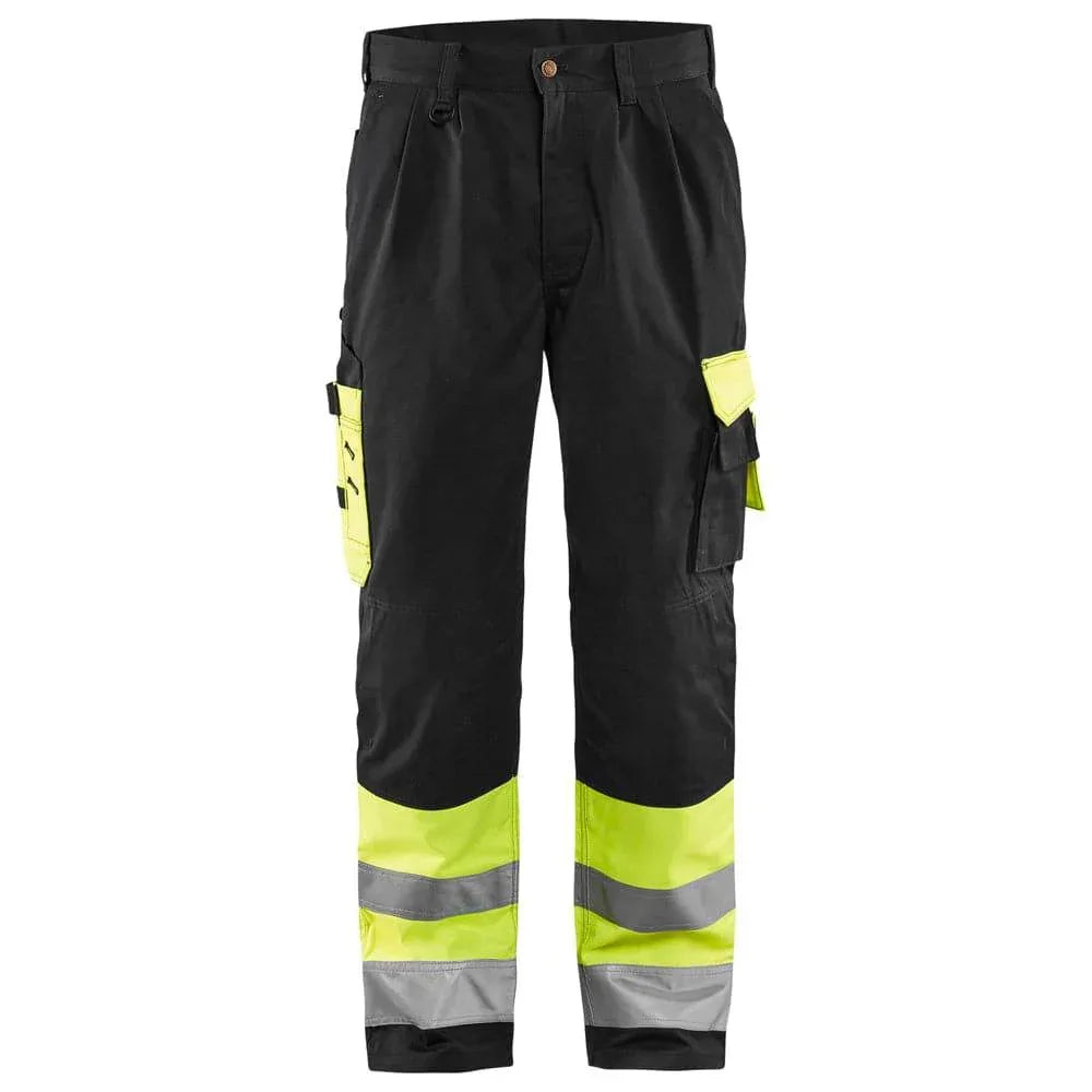 Blaklader-1584-Hi-Vis-Professional-Drivers-Work-Trousers-Black-Yellow-Workwear-Nation-Ltd-6987 - Bobobiy