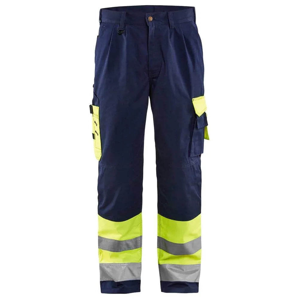 Blaklader-1584-Hi-Vis-Professional-Drivers-Work-Trousers-Blue-Yellow-Workwear-Nation-Ltd-1230 - Bobobiy