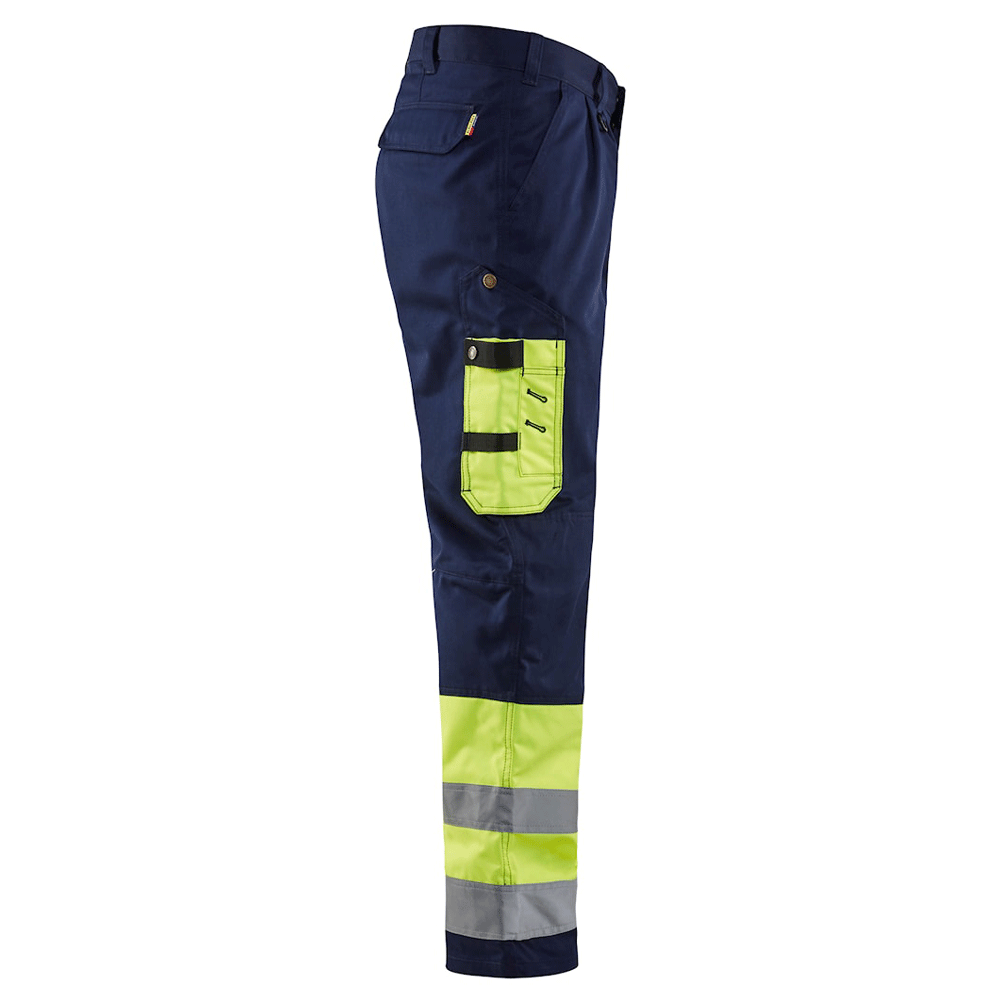 Blaklader-1584-Hi-Vis-Professional-Drivers-Work-Trousers-Blue-Yellow-Workwear-Nation-Ltd-6261 - Bobobiy