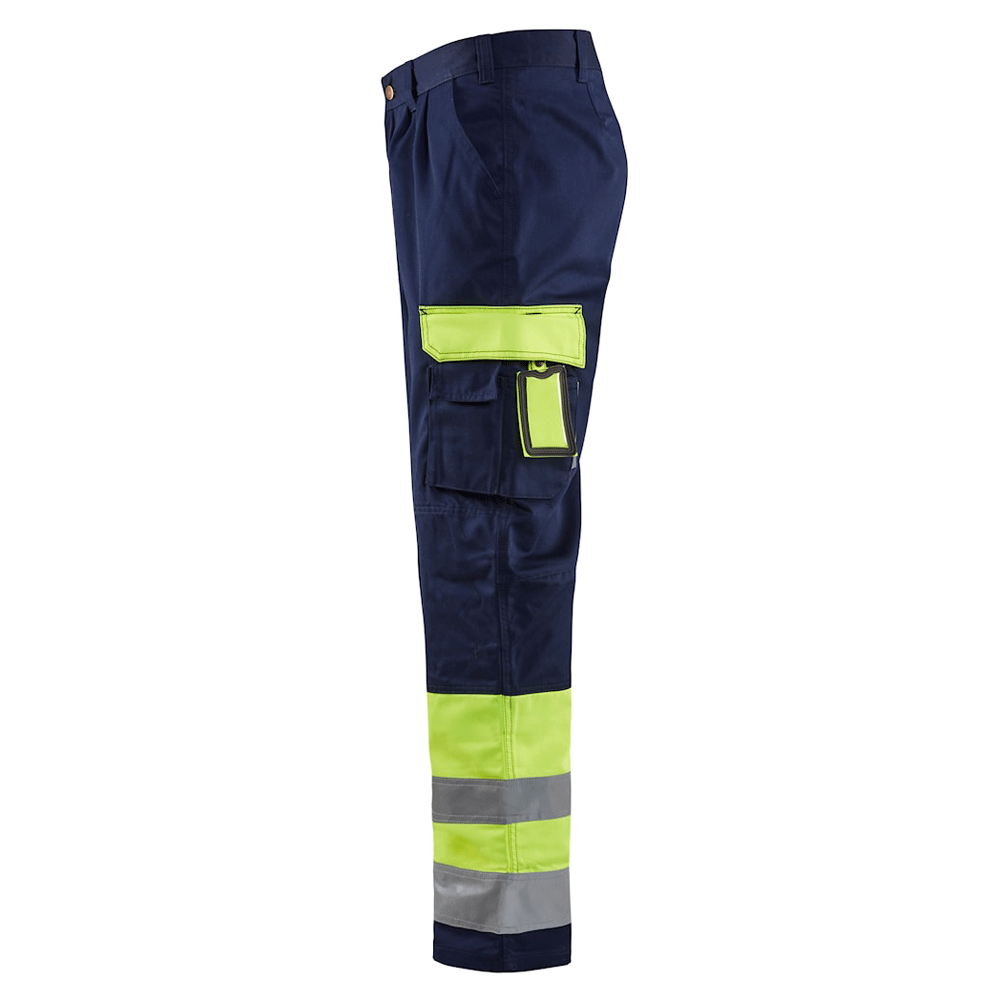 Blaklader-1584-Hi-Vis-Professional-Drivers-Work-Trousers-Blue-Yellow-Workwear-Nation-Ltd-7281 - Bobobiy
