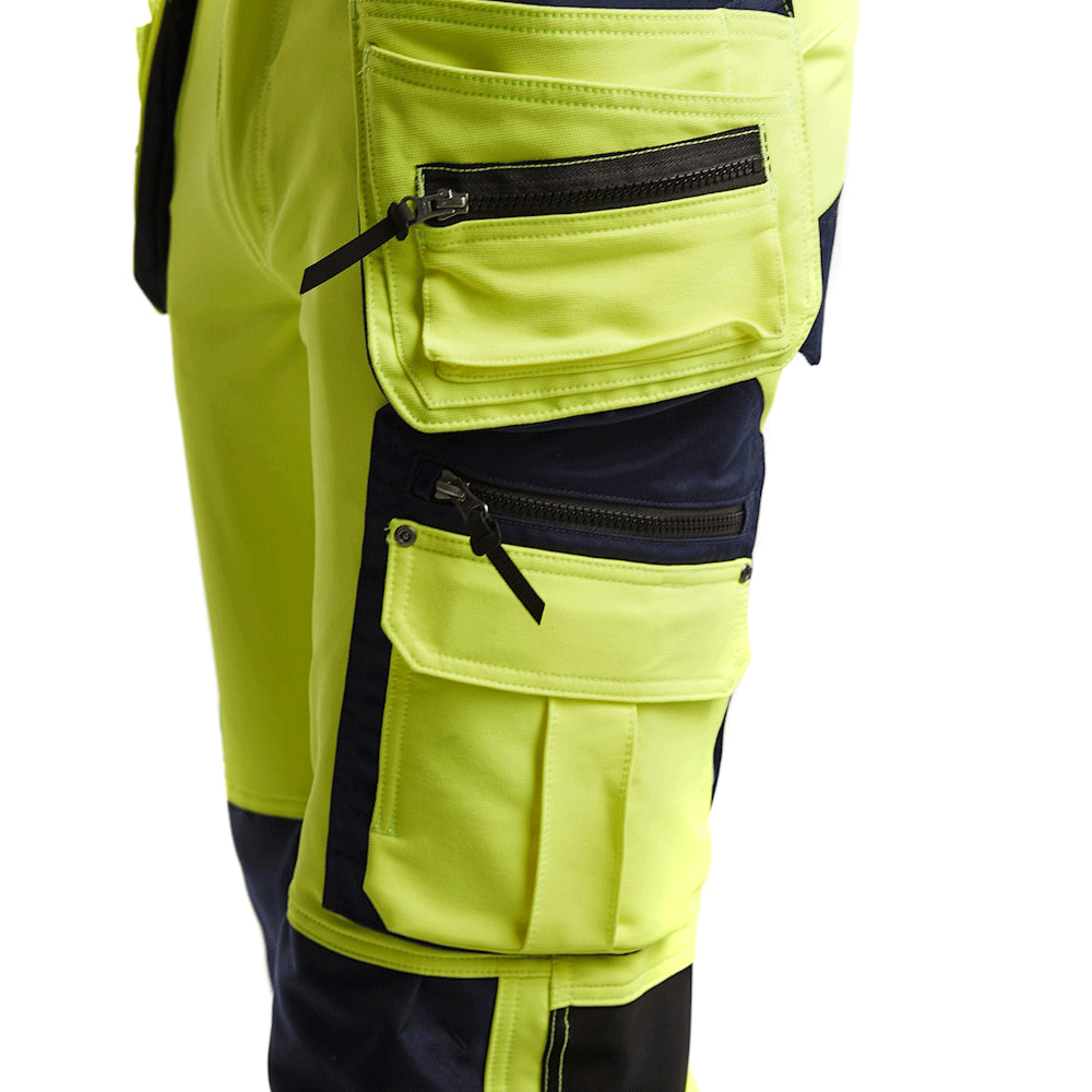 Blaklader-1997-Hi-Vis-4-Way-Stretch-Holster-Pocket-Kneepad-Work-Trousers-Workwear-Nation-Ltd-3581 - Bobobiy