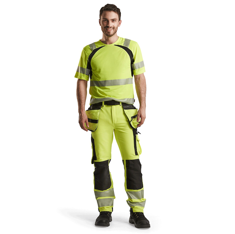 Blaklader-1997-Hi-Vis-4-Way-Stretch-Holster-Pocket-Kneepad-Work-Trousers-Workwear-Nation-Ltd-5629 - Bobobiy